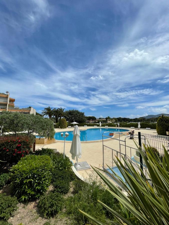 Beau Studio Dans Residence Avec Piscine Et Vue Sur La Ville - 5Min Des Plages Mandelieu Exteriér fotografie